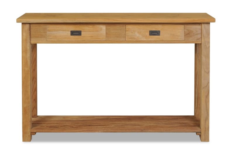 Konsolbord i massiv teak 120x30x80 cm - Brun - Möbler - Bord - Avlastningsbord & hallbord
