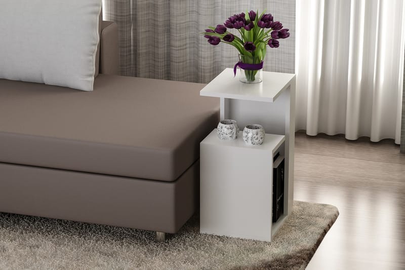 Asillane Sidobord Modern - Vit - Möbler - Bord & matgrupper - Avlastningsbord - Brickbord & småbord