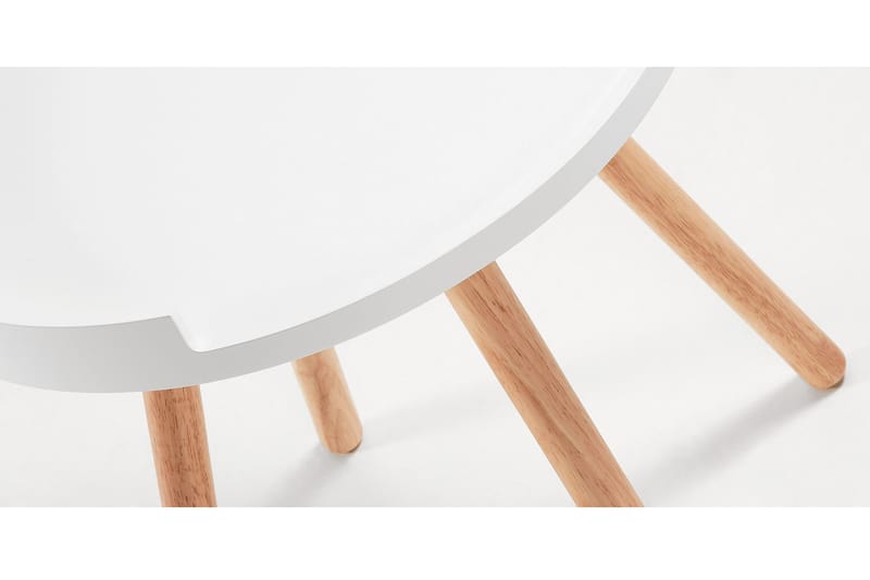 Bruk Sidobord 46 cm Runt - Vit - Möbler - Bord & matgrupper - Avlastningsbord - Brickbord & småbord