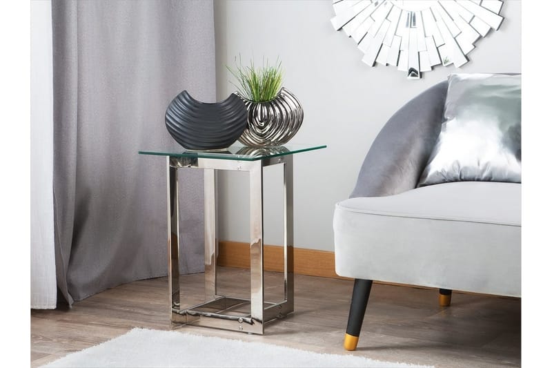 Crystal Sidobord 40 cm - Silver - Möbler - Bord & matgrupper - Avlastningsbord - Brickbord & småbord