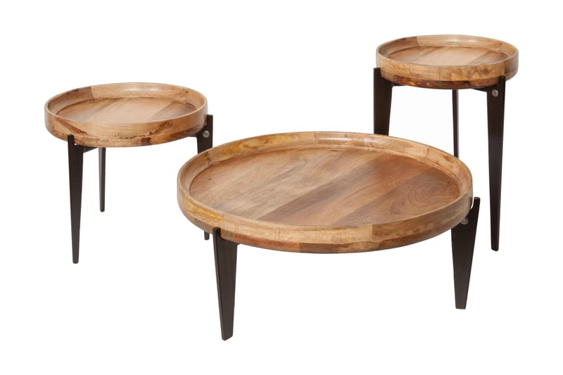Granell Avlastningsbord - Trä/Natur/Svart - Möbler - Bord & matgrupper - Avlastningsbord - Brickbord & småbord