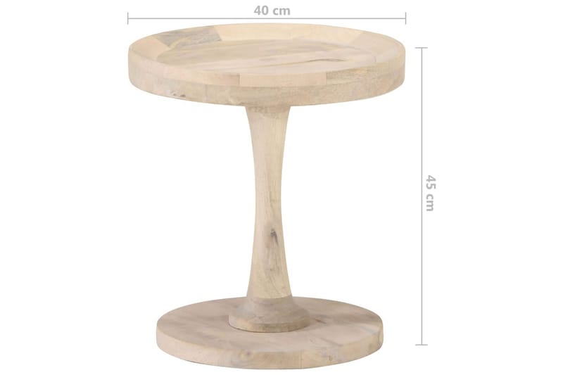 Sidobord Ã˜40x45 cm massivt mangoträ - Brun - Möbler - Bord & matgrupper - Avlastningsbord - Brickbord & småbord