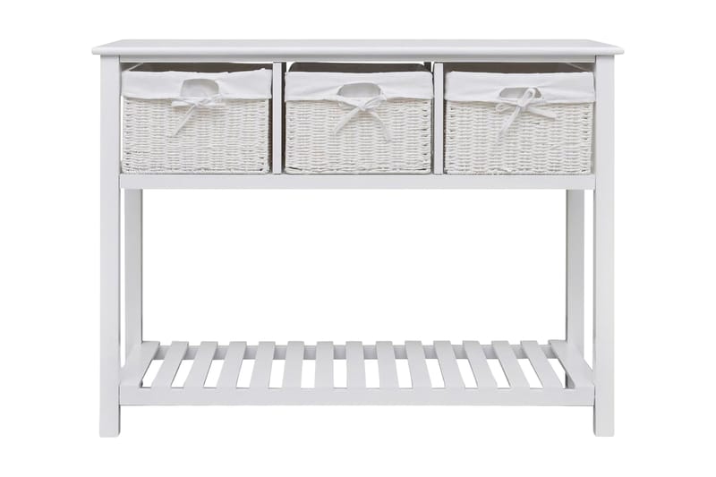 Sidobord med förvaring vit - Vit - Möbler - Bord & matgrupper - Avlastningsbord - Brickbord & småbord