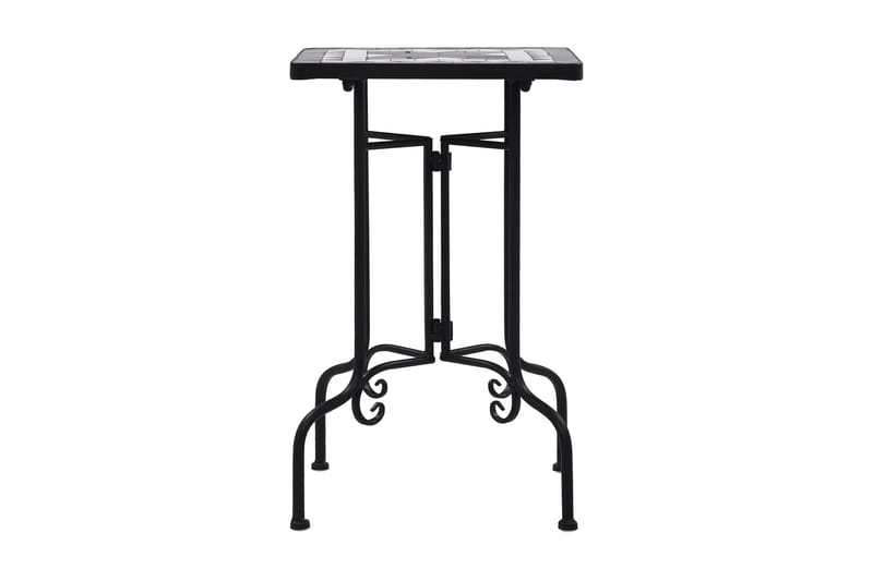 Sidobord mosaik svart och vit keramik - Svart - Möbler - Bord & matgrupper - Avlastningsbord - Brickbord & småbord