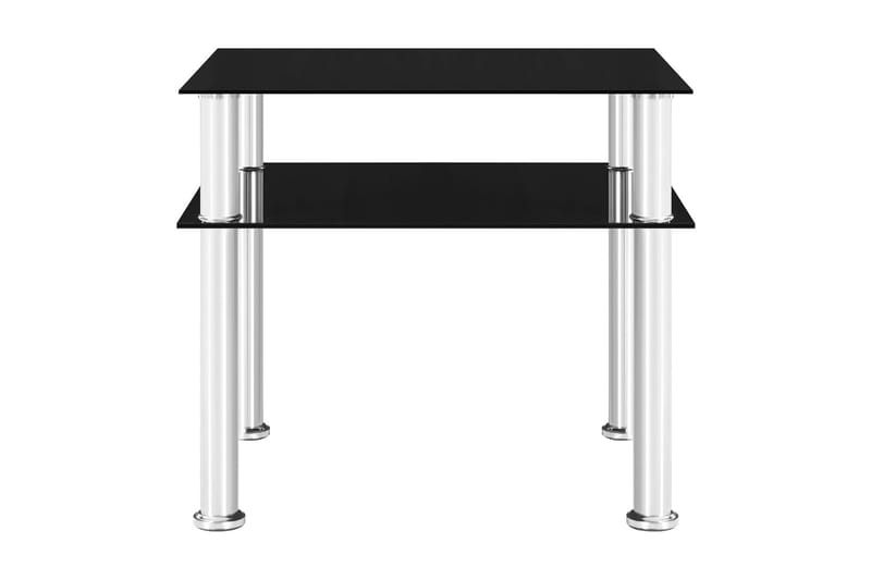 Sidobord svart 45x50x45 cm härdat glas - Svart - Möbler - Bord & matgrupper - Soffbord