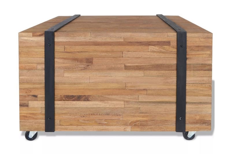 Sidobord teak 60x60x38 cm - Brun - Möbler - Bord & matgrupper - Avlastningsbord - Brickbord & småbord