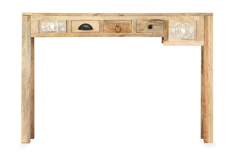 Avlastningsbord 110x30x75 cm massivt mangoträ - Brun - Möbler - Bord & matgrupper - Avlastningsbord - Brickbord & småbord