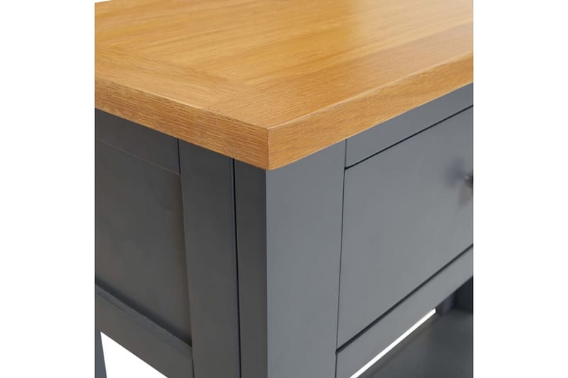 Avlastningsbord 83x30x73 cm massiv ek - Grå - Möbler - Bord & matgrupper - Avlastningsbord - Konsolbord & sidobord