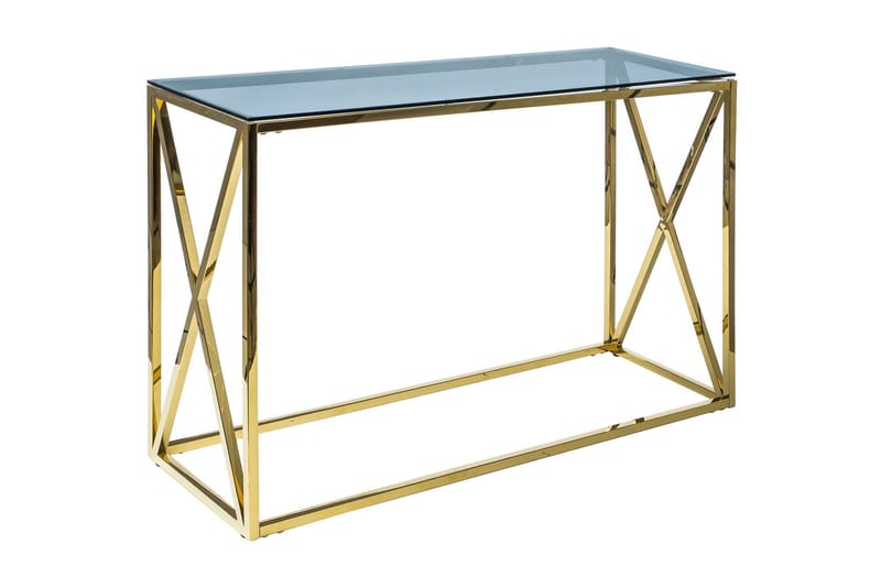 Elisera Konsollbord 120 cm - Glas/Svart/Guld - Möbler - Bord & matgrupper - Avlastningsbord - Konsolbord & sidobord