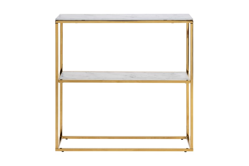 Epiffer Konsollbord 80 cm - Glas/Vit/Guld - Möbler - Bord & matgrupper - Avlastningsbord - Konsolbord & sidobord