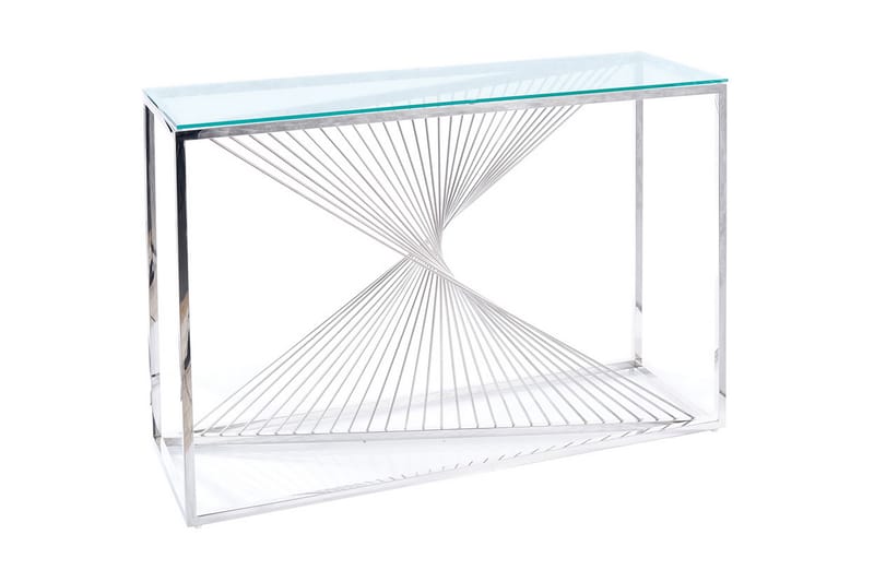 Flamo Konsollbord 120 cm - Transparent Glas/Silver - Möbler - Bord & matgrupper - Avlastningsbord - Konsolbord & sidobord