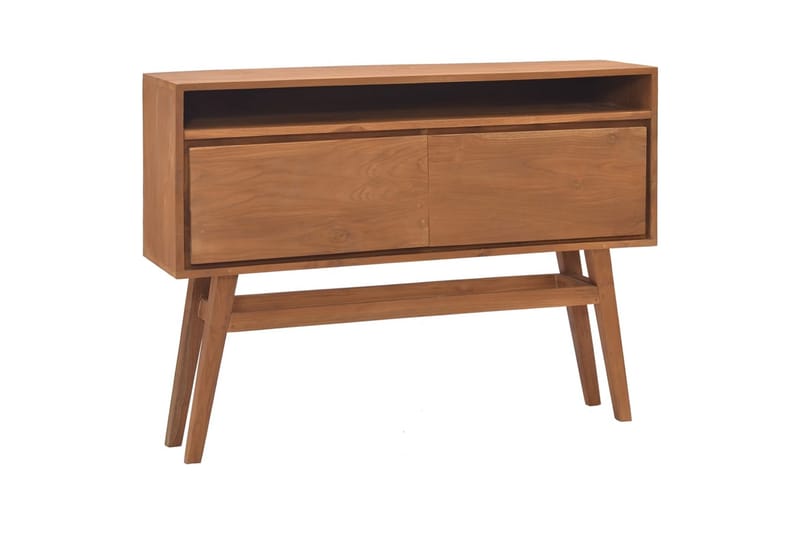 Konsolbord 110x30x79 cm massiv teak - Brun - Möbler - Bord & matgrupper - Avlastningsbord - Brickbord & småbord