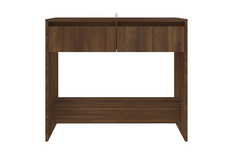 Konsolbord brun ek 89x41x76,5 cm stål - Brun - Möbler - Bord & matgrupper - Avlastningsbord - Konsolbord & sidobord