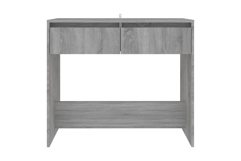 Konsolbord grå sonoma-ek 89x41x76,5 cm stål - Grå - Möbler - Bord & matgrupper - Avlastningsbord - Konsolbord & sidobord