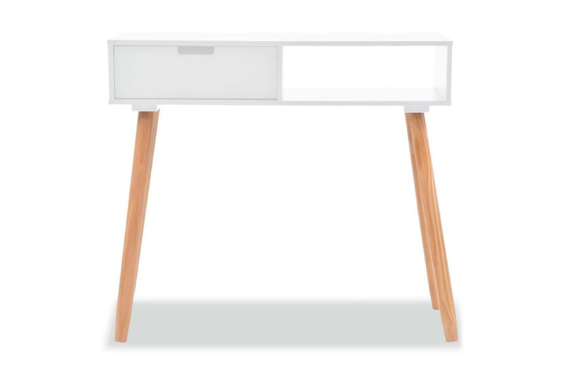Konsolbord massiv furu 80x30x72 cm vit - Vit - Möbler - Bord & matgrupper - Avlastningsbord - Konsolbord & sidobord