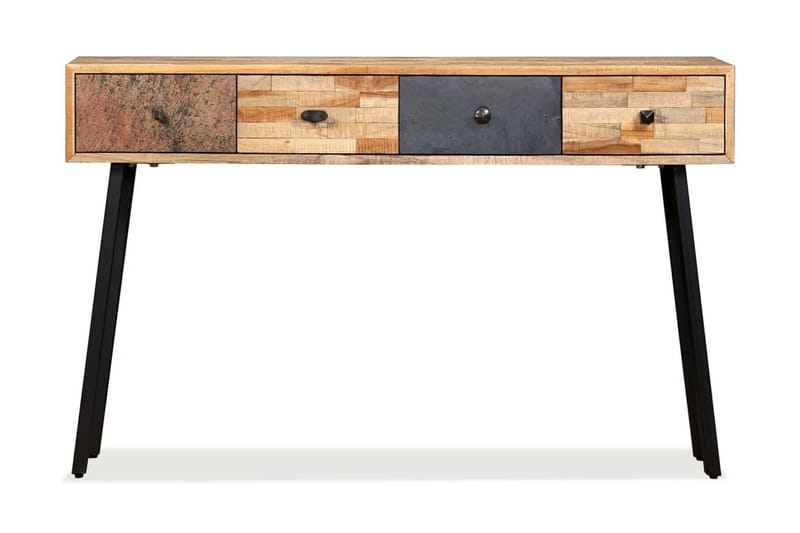 Konsolbord massivt återvunnet teakträ 120x30x76 cm - Flerfärgad - Möbler - Bord & matgrupper - Avlastningsbord - Brickbord & småbord