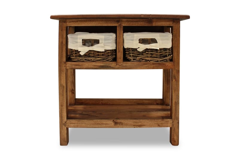 Konsolbord massivt återvunnet trä 69x28x70 cm - Brun - Möbler - Bord & matgrupper - Avlastningsbord - Brickbord & småbord