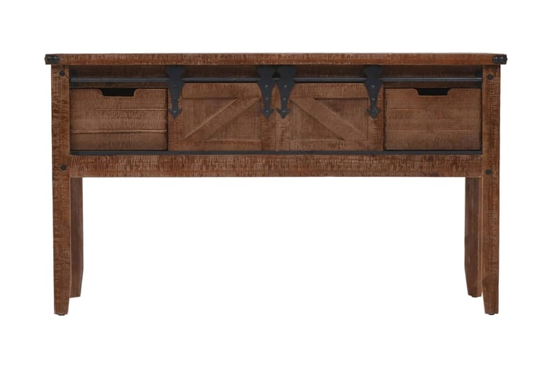 Konsolbord massivt granträ 131x35,5x75 cm brun - Brun - Möbler - Bord & matgrupper - Avlastningsbord - Konsolbord & sidobord