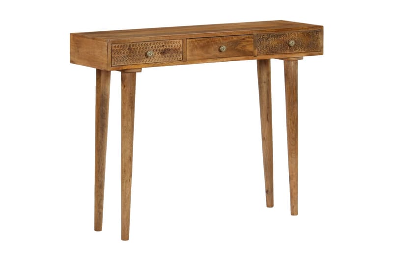 Konsolbord massivt mangoträ 102x30x79 cm - Brun - Möbler - Bord & matgrupper - Avlastningsbord - Brickbord & småbord