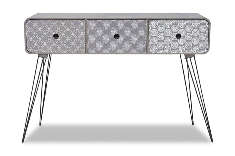 Konsolbord med 3 lådor grå - Grå - Möbler - Bord & matgrupper - Avlastningsbord & sidobord - Konsolbord