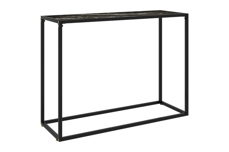 Konsolbord svart 100x35x75 cm härdat glas - Svart - Möbler - Bord & matgrupper - Avlastningsbord - Brickbord & småbord