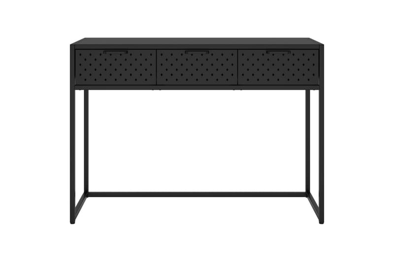 Konsolbord svart 106x35x75 cm stål