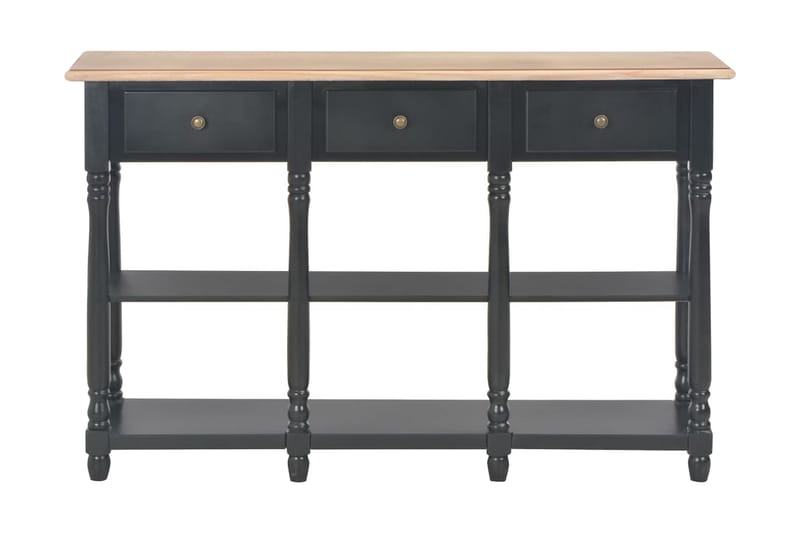 Konsolbord svart 120x30x76 cm MDF - Svart - Möbler - Bord & matgrupper - Avlastningsbord & sidobord - Konsolbord