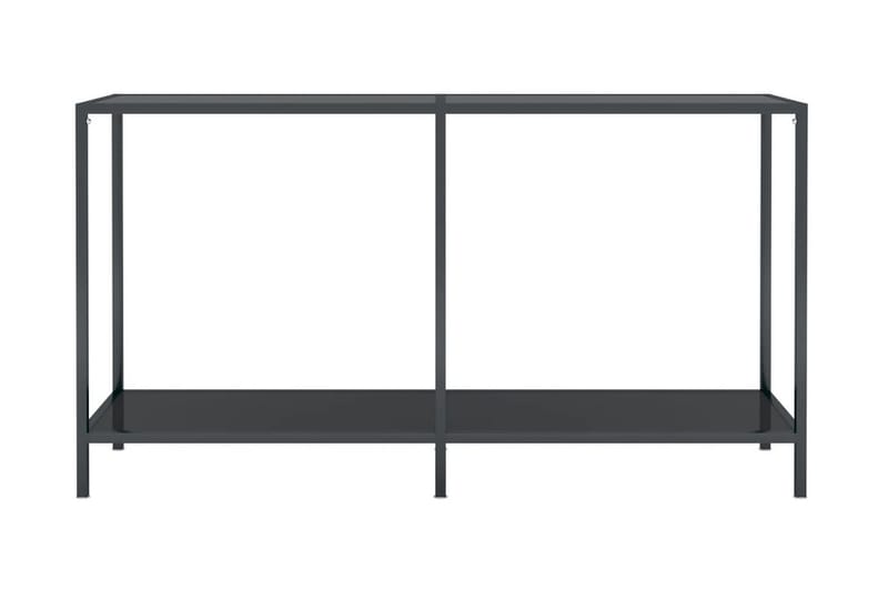 Konsolbord svart 140x35x75,5 cm härdat glas - Svart - Möbler - Bord & matgrupper - Avlastningsbord - Hallbord