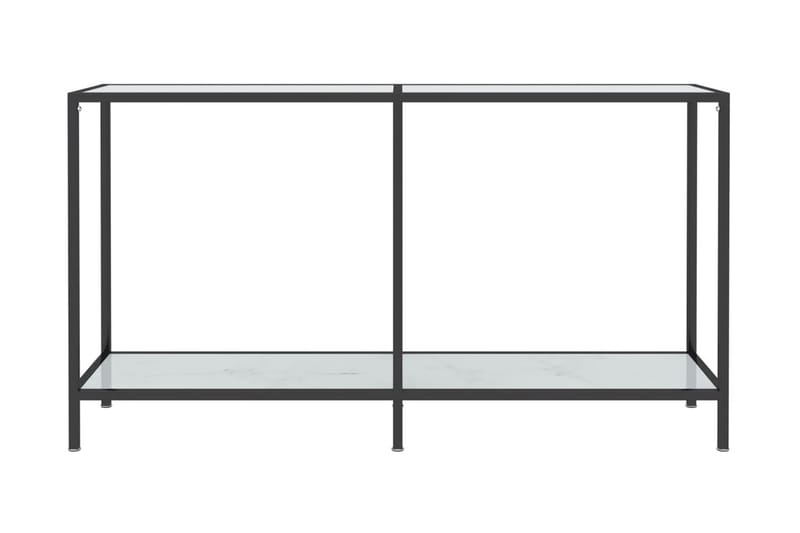 Konsolbord vit 140x35x75,5 cm härdat glas - Vit - Möbler - Bord & matgrupper - Avlastningsbord - Konsolbord & sidobord