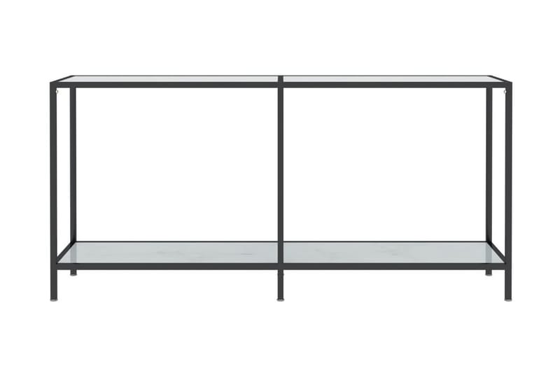 Konsolbord vit 160x35x75 cm härdat glas - Vit - Möbler - Bord & matgrupper - Avlastningsbord - Konsolbord & sidobord