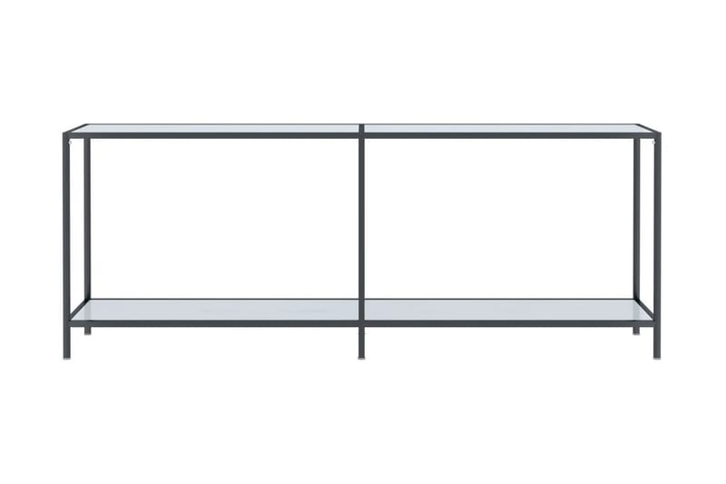 Konsolbord vit 200x35x75,5 cm härdat glas - Vit - Möbler - Bord & matgrupper - Avlastningsbord - Konsolbord & sidobord