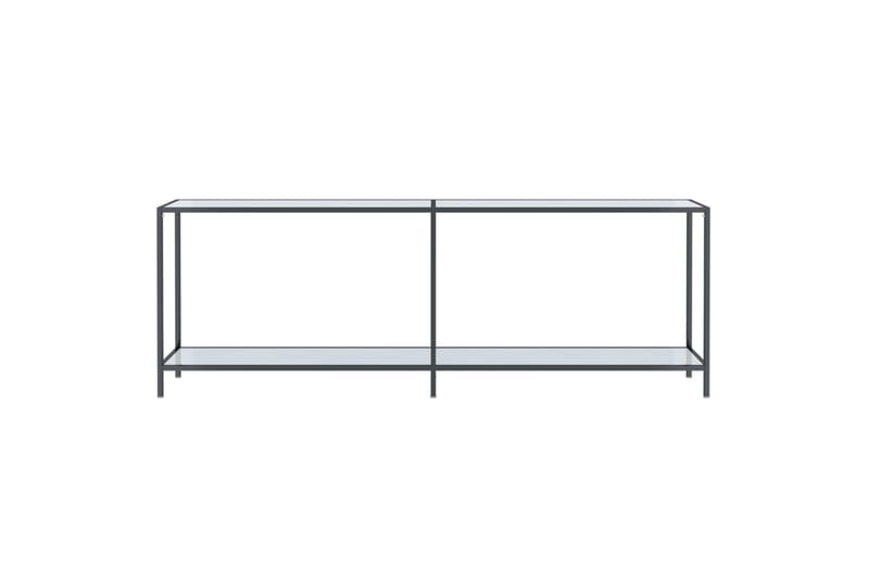 Konsolbord vit 220x35x75,5 cm härdat glas - Vit - Möbler - Bord & matgrupper - Avlastningsbord & sidobord - Konsolbord