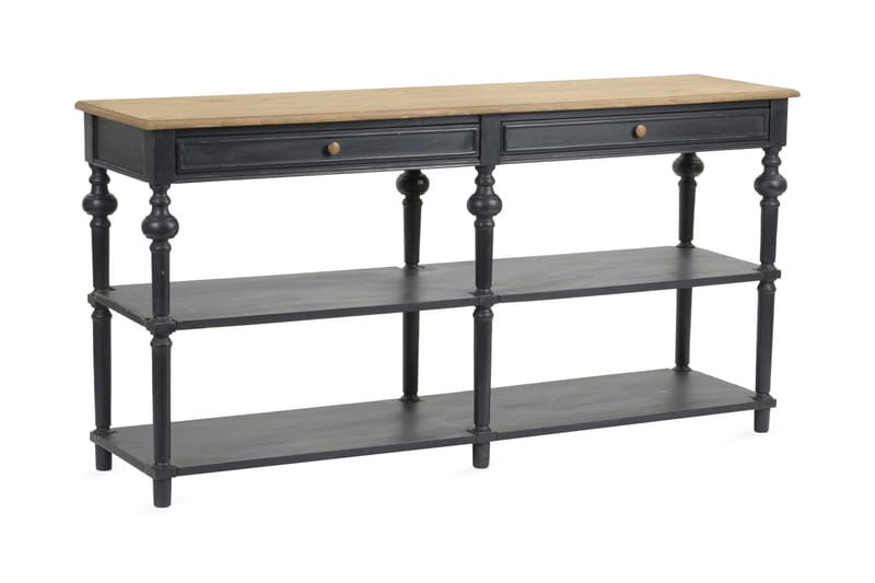 Konsollbord 160 cm - Svart/Trä/Natur - Möbler - Bord & matgrupper - Avlastningsbord - Konsolbord & sidobord