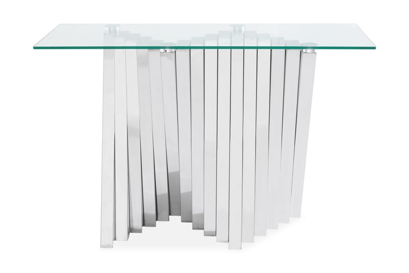 Laquetha Avlastningsbord 120 cm - Rostfritt Stål/Glas/Transparent - Möbler - Bord & matgrupper - Avlastningsbord & sidobord - Konsolbord