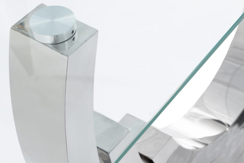 Natear Avlastningsbord 120 cm - Rostfritt Stål/Glas/Transparent - Möbler - Bord & matgrupper - Avlastningsbord - Konsolbord & sidobord