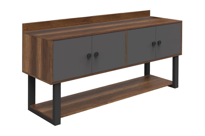Numandro Avlastningsbord 180 cm - Teak/Antracit - Möbler - Bord & matgrupper - Avlastningsbord - Brickbord & småbord