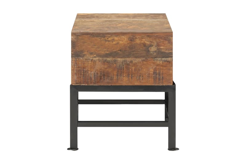 Pall 35x35x40 cm massivt återvunnet trä - Brun - Möbler - Bord & matgrupper - Avlastningsbord - Brickbord & småbord