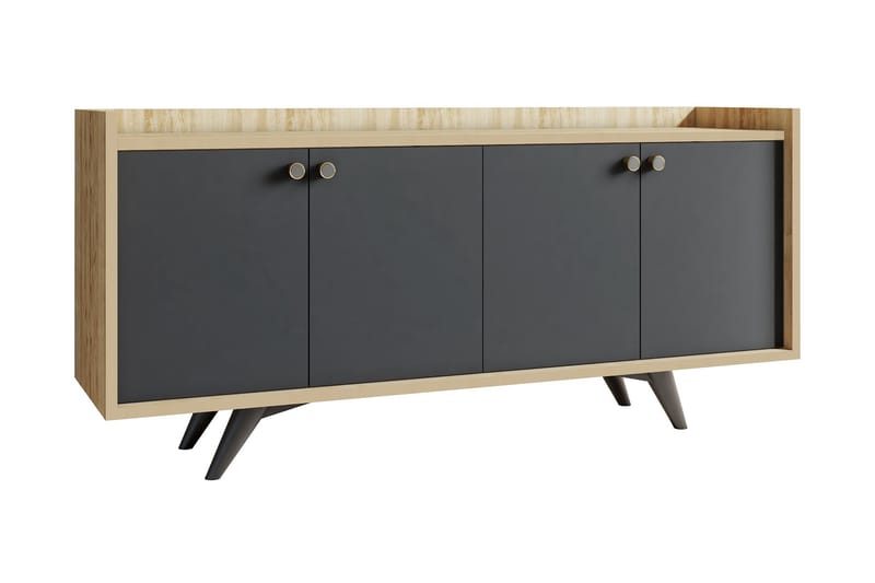 Qeleddun Avlastningsbord 150 cm - Antracit/Natur - Möbler - Bord & matgrupper - Avlastningsbord - Konsolbord & sidobord