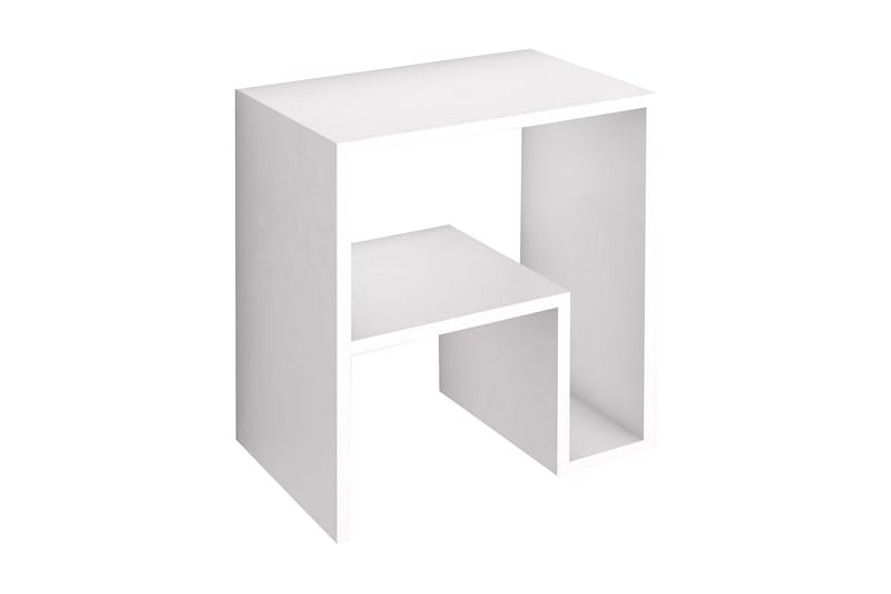 Malem Sidobord 52 cm 2 Hyllor - Vit - Möbler - Bord & matgrupper - Avlastningsbord - Brickbord & småbord
