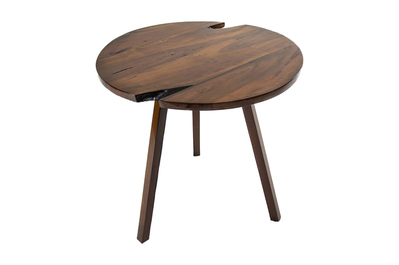 Massive Design Sidobord 77 cm Runt - Valnöt - Möbler - Bord & matgrupper - Avlastningsbord - Brickbord & småbord
