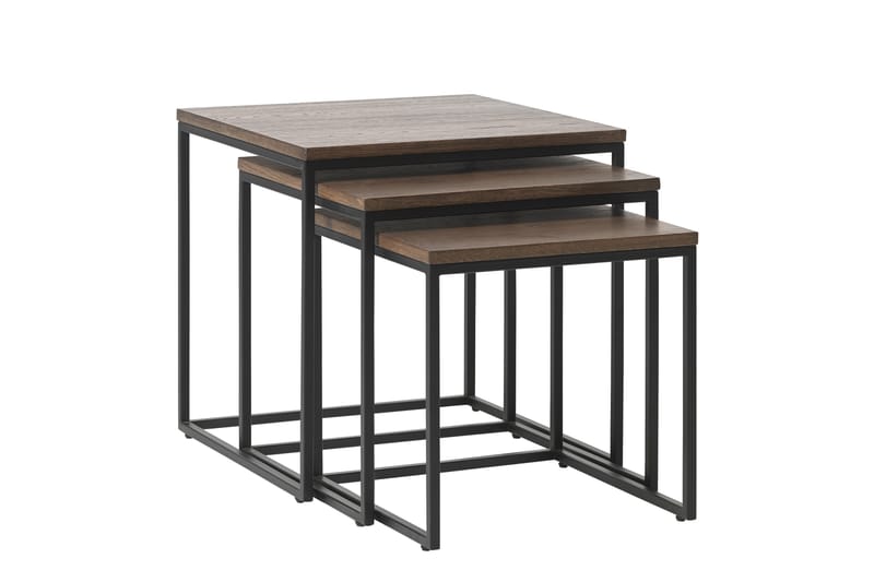 Norwey Avlastningsbord 3 delar 50-45-40 cm - Mörkgrå - Möbler - Bord & matgrupper - Avlastningsbord - Brickbord & småbord