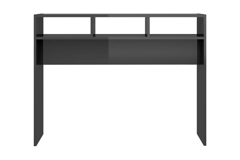 Sidobord grå högglans 105x30x80 cm spånskiva - Grå - Möbler - Bord & matgrupper - Avlastningsbord - Lampbord