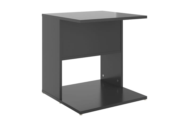 Sidobord grå högglans 45x45x48 cm spånskiva - Grå - Möbler - Bord & matgrupper - Avlastningsbord - Brickbord & småbord
