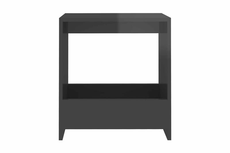 Sidobord grå högglans 50x26x50 cm spånskiva - Grå - Möbler - Bord & matgrupper - Avlastningsbord - Lampbord