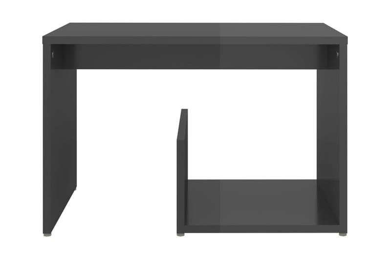 Sidobord grå högglans 59x36x38 cm spånskiva - Grå - Möbler - Bord & matgrupper - Avlastningsbord & sidobord - Lampbord