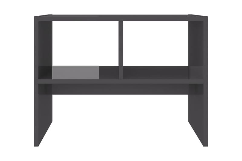 Sidobord grå högglans 60x40x45 cm spånskiva - Grå - Möbler - Bord & matgrupper - Avlastningsbord - Lampbord