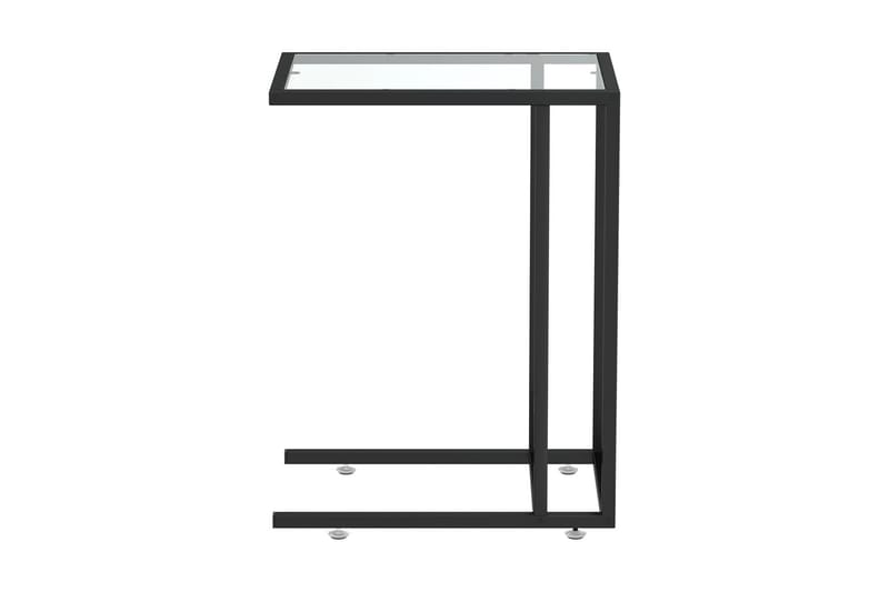 Sidobord till datorbord genomskinligt 50x35x65 cm härdat gla - Transparent - Möbler - Bord & matgrupper - Soffbord