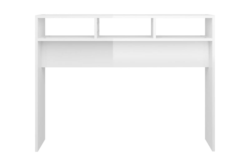 Sidobord vit högglans 105x30x80 cm spånskiva - Vit - Möbler - Bord & matgrupper - Avlastningsbord - Lampbord