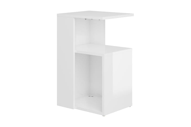 Sidobord vit högglans 36x30x56 cm spånskiva - Vit - Möbler - Bord & matgrupper - Avlastningsbord - Brickbord & småbord
