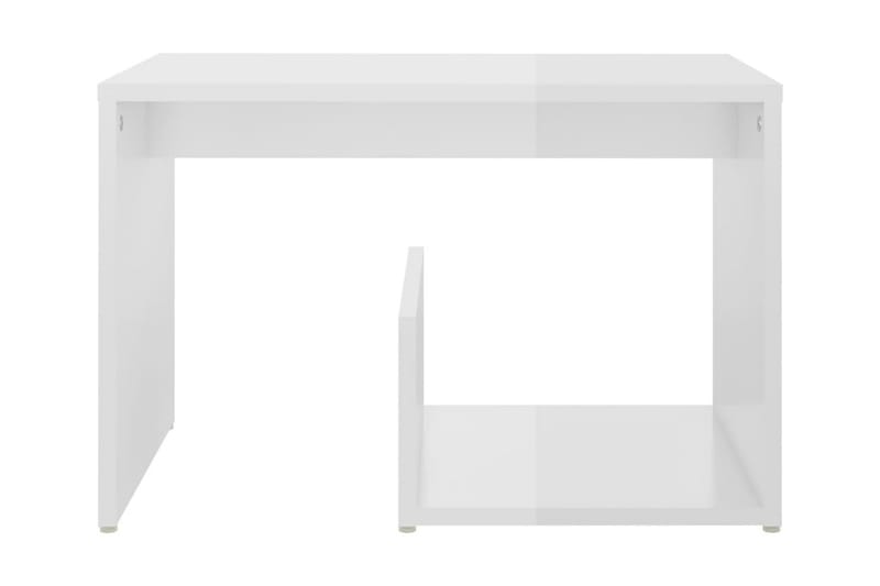 Sidobord vit högglans 59x36x38 cm spånskiva - Vit - Möbler - Bord & matgrupper - Avlastningsbord - Lampbord